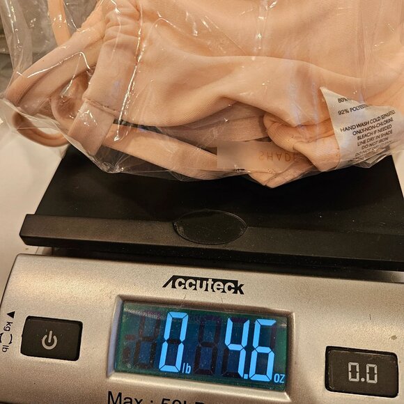 Shade & Shore Womens 36D Light Pink Underwire Bikini Top Adjustable Straps Tie - Picture 7 of 7